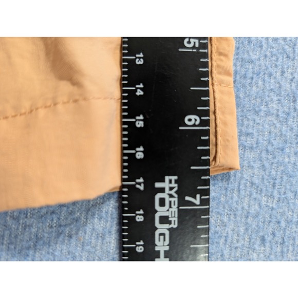 Playboy by PacSun Mens Nylon Shorts Peach Tan Bunny Logo Size L 6 Inch Inseam - Picture 8 of 9